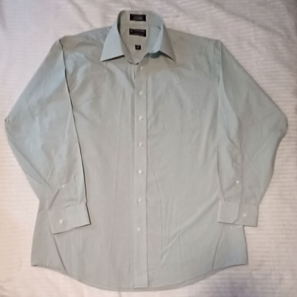 🆕️ Men's Stafford Essentials Long Sleeve Button Up - Size 17 (XL)